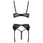 Seksualių apatinių komplektas Cottelli Lingerie, juodas