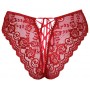 Crotchless panty red XL