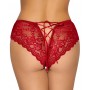 Crotchless panty red XL