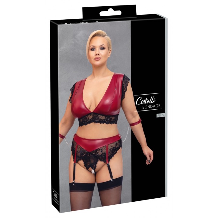 Cottelli Bondage seksualus komplektas, raudonas, 4XL, 4XL