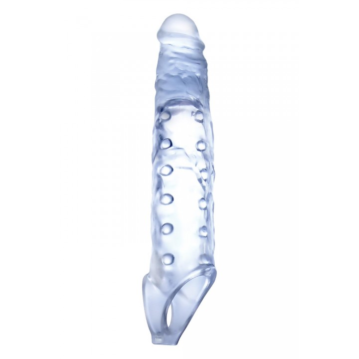 NMC 9 INCH TPE TRANSPARENT PENIS LENGTH ENHANCER WITH BALL STRAP