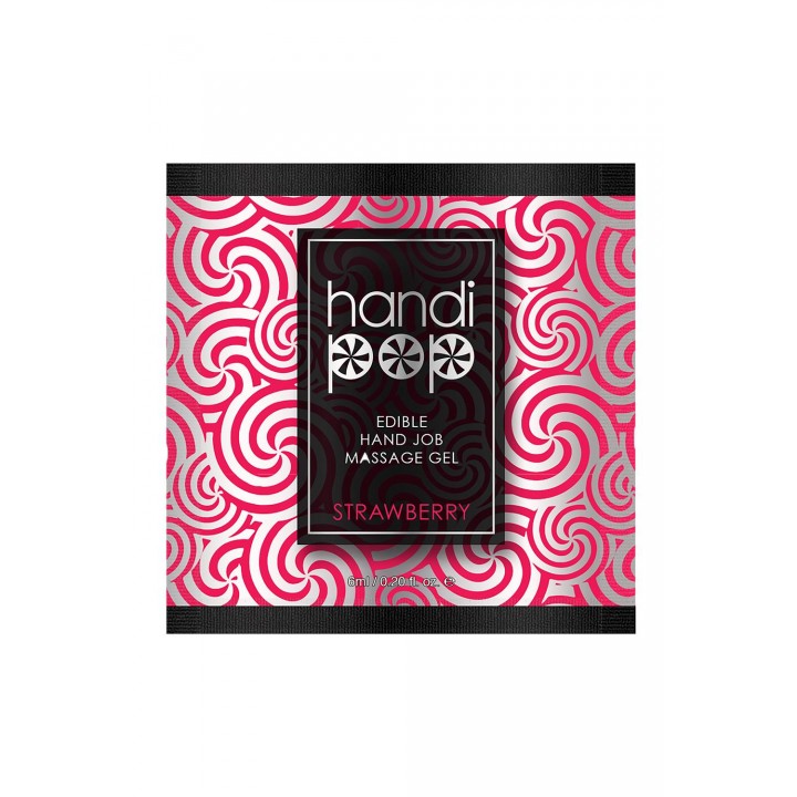 SENSUVA HANDIPOP EDIBLE MASSAGE GEL STRAWBERRY 6 ML