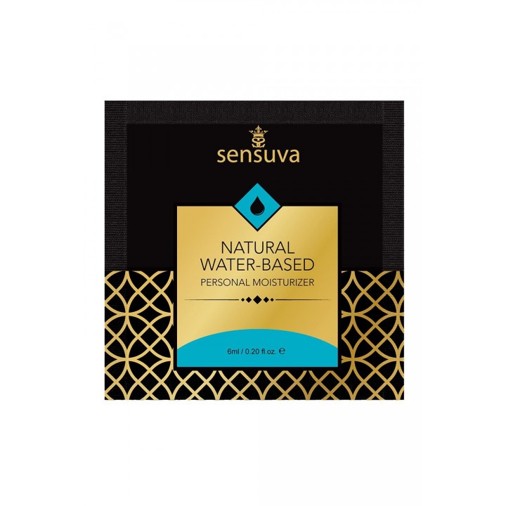 SENSUVA NATURAL WATER-BASED PERSONAL LUBRICANT ORIGINAL UNFLAVORED 6 ML