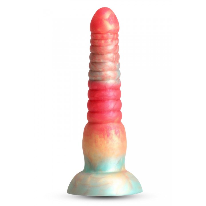 COLOURS STACKED 6 INCH DILDO RED/GOLD