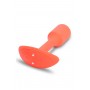 Anālais spraudnis B-Vibe Vibrating Snug, oranžs