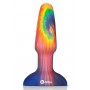 B-VIBE PEACE AND LOVE TIE DYE RIMMING PLUG
