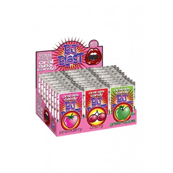 PIPEDREAM BJ BLAST DISPLAY - STRAWBERRY - CHERRY - APPLE 36 PCS