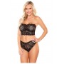 PERFECT MATCH SCALLOPED LACE BANDEAU & CHEEKY PANTY, XL