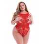 BACI JACQUARD BODYSUIT RED, QUEEN