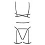 Seksīgs apģērba komplekts Cottelli Lingerie, S-L, melns, S/L