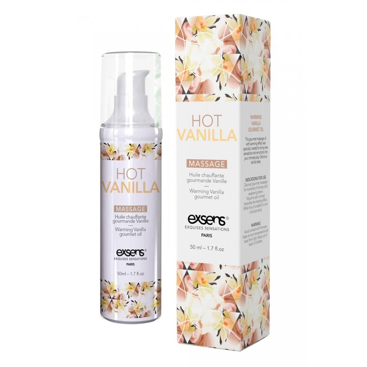 Šildantis masažo aliejus Gourmet Hot Vanilla, 50ml