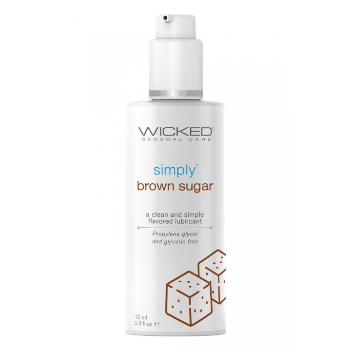 WICKED SIMPLY LUBRICANT BROWN SUGAR 70ML - Wicked Sensual Care