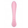 Truša vibrators un masažieris 2in1 rozā - Satisfyer triple Oh