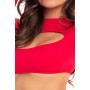 STOP & STARE 2PC SKIRT SET RED, S/M - Pink Lipstick Lingerie
