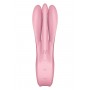 Stimulation of clitoris and labia - SATISFYER THREESOME 1 PINK