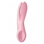 Klitora un kaunuma lūpu stimulators - SATISFYER THREESOME 1 rozā