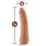 Uzliekams dildo ar piesūcekni 19cm miesas krāsa - LOCK ON HEXANITE