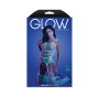 Fantasy Lingerie - Timelapse Bodystocking - White/Blue - Queen Size - Glow