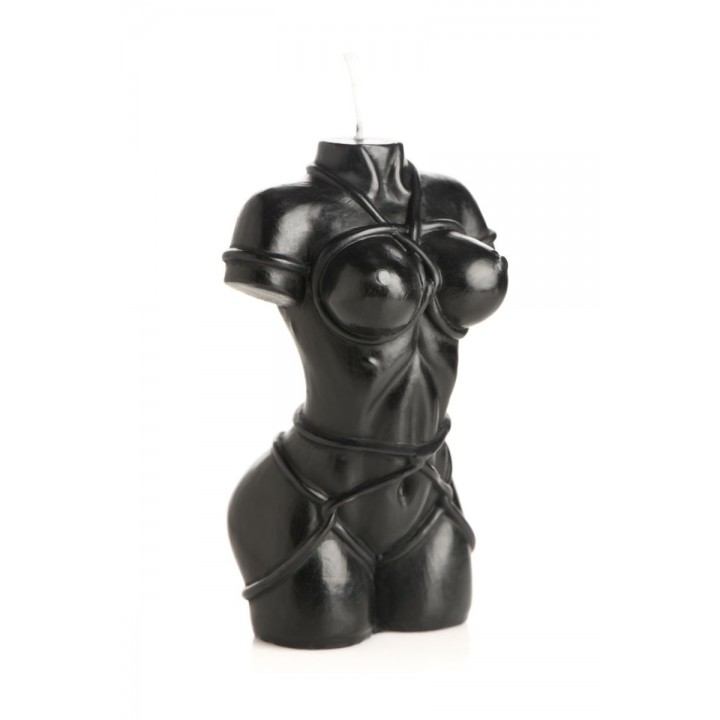 Žvakė Master Series Bound Goddess Drip Candle, juoda