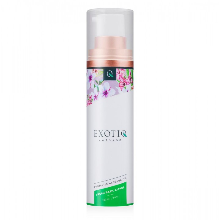 Masāžas eļļa Exotiq Basil Citrus 100 ml