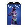 PERSUASIVE Open Cup Bra and Panty - Neon Green - M/L - Glow