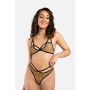 Panthra Faiza Lingerie Set - Leopard - S/M