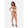 Panthra Faiza Lingerie Set - Leopard - S/M