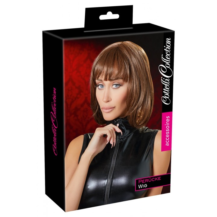 Wig bob, brown - Cottelli ACCESSOIRES