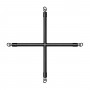 Hog Tie Cross Bar With Cuffs - Black