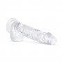 Jelly Dildo with Balls - 13.5 cm