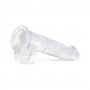 Jelly Dildo with Balls - 13.5 cm