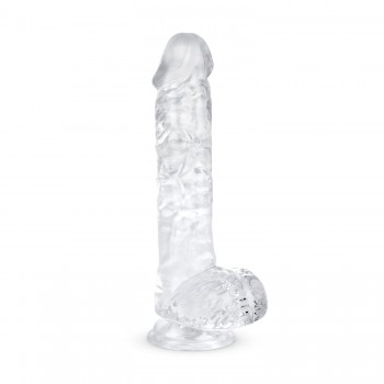 Jelly Dildo with Balls - 13.5 cm