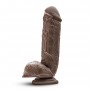 Dr. Skin - Mr. D. Dildo With Suction Cup 8.5'' - Chocolate