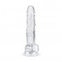 Jelly Dildo with Balls - 17 cm