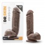 Dr. Skin - Mr. D. Dildo With Suction Cup 8.5'' - Chocolate