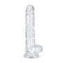 Jelly Dildo with balls - 19 cm