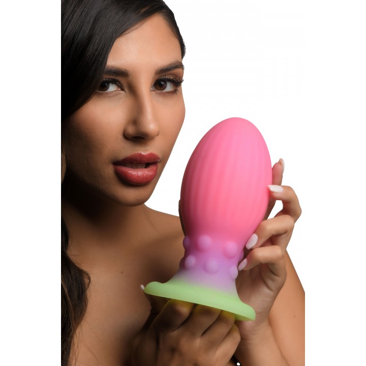 Glow-In-The-Dark Silicone Xeno Egg - XL - Creature Cocks