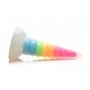 XR Brands - Luminescent Rainbow Silicone Dildo - Creature Cocks