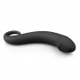 Silikona dildo, melns