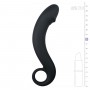 Silikona dildo, melns