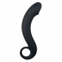 Silikona dildo, melns
