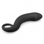 Silikona dildo, melns