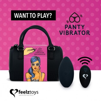 Feelztoys - panty vibe remote controlled vibrator black