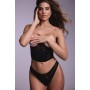 Open cup Corset & open thong - Tiara - XL - Christine