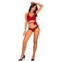 Obsessive - sensuelia top & thong red s/m