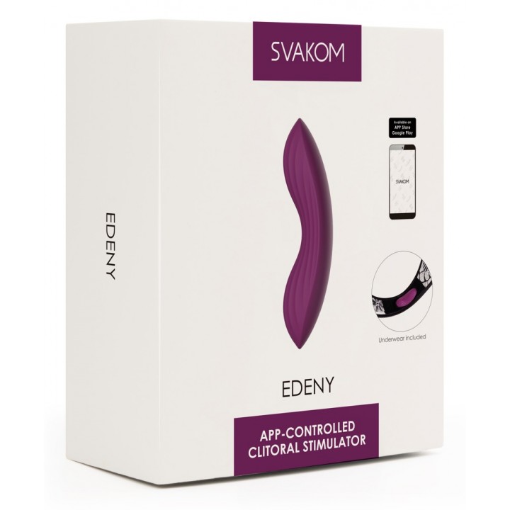 Svakom - edeny app controlled clitoral stumulator violet