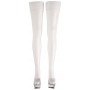 Hold-up Stockings white size 5 - Cottelli Collection Stockings & Hosiery