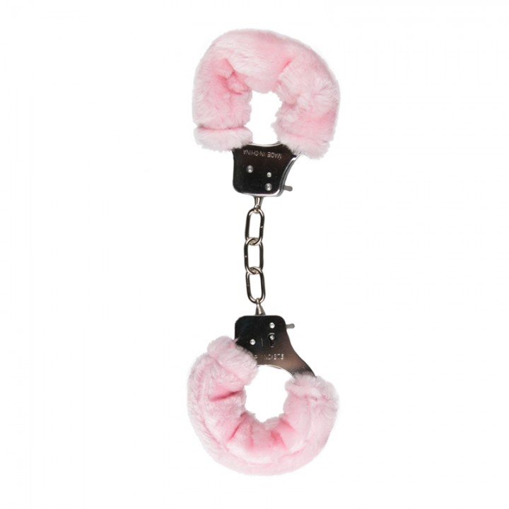 Antrankiai EasyToys Furry Handcuffs, rožinė