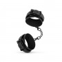 Faux Leather Handcuffs - Black