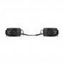 Faux Leather Handcuffs - Black